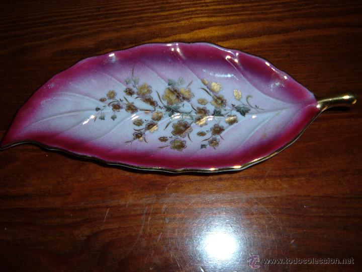 Vintage: Bandejita con forma de hoja - Foto 2