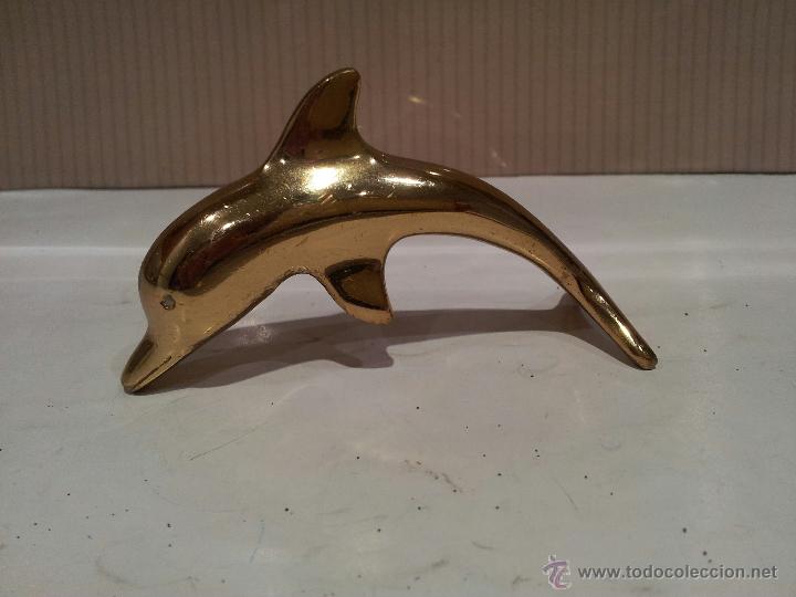 Vintage: delfin en metal bronce o similar ver fotos