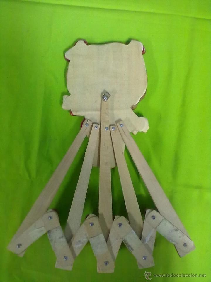 Vintage: NI&Ntilde;A PERCHERO PLEGABLE MADERA BARNIZADA Y PINTADA - Foto 4