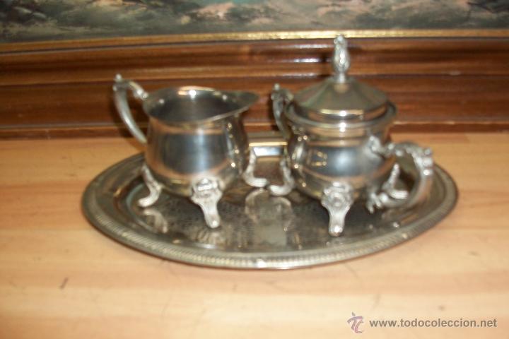 Vintage: BANDEJA CON LECHERA Y AZUCARERA - Foto 1