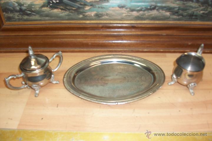 Vintage: BANDEJA CON LECHERA Y AZUCARERA - Foto 4