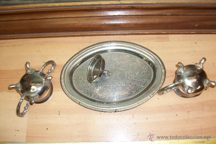 Vintage: BANDEJA CON LECHERA Y AZUCARERA - Foto 5