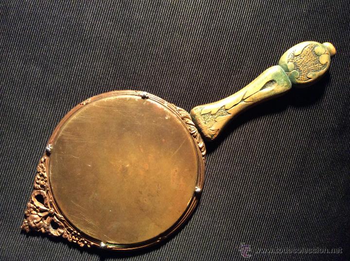 Vintage: Espejo de tocador o de mano ART DECO - Foto 2