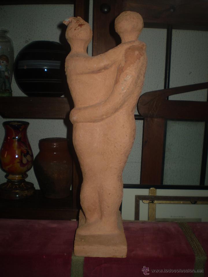 Vintage: PAREJA DE ENAMORADOS DE TERRACOTA