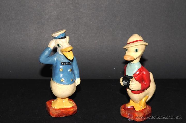 Vintage: PATO DONALD Y SOBRINO EN ESTUCO - Foto 2
