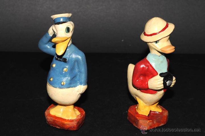 Vintage: PATO DONALD Y SOBRINO EN ESTUCO - Foto 3