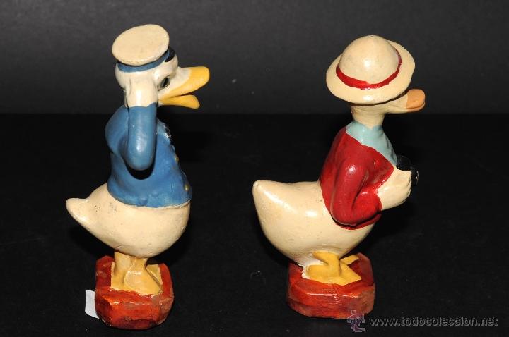 Vintage: PATO DONALD Y SOBRINO EN ESTUCO - Foto 4