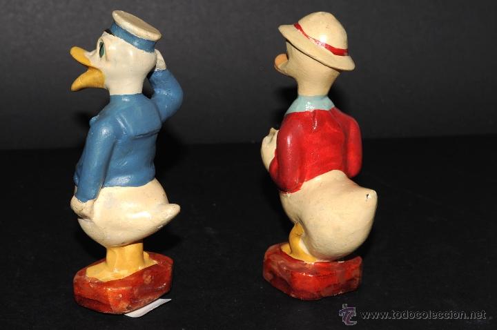 Vintage: PATO DONALD Y SOBRINO EN ESTUCO - Foto 6