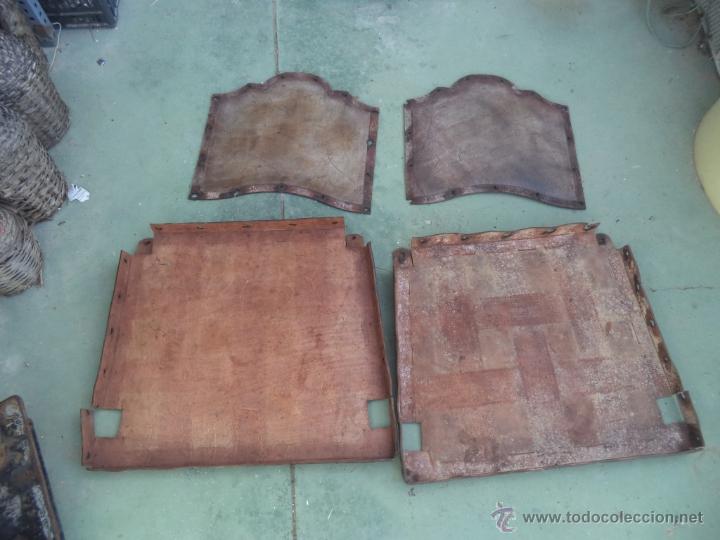 Vintage: asientos de cuero para sillones - Foto 4