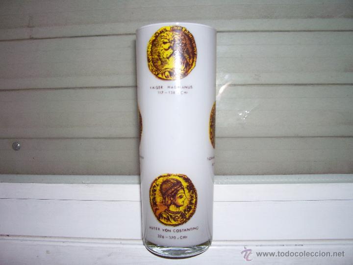 Vintage: VASO DE TUBO DECORADO A&Ntilde;OS 60 - 70