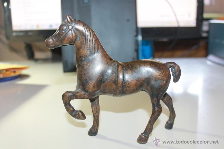 Vintage: CABALLO DE BRONCE. 14 CM DE ALTO Y 15 CM DE LARGO