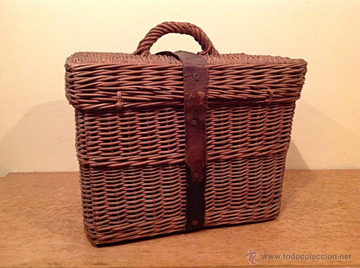 Vintage: Antigua cesta mimbre original Picnic - Foto 2