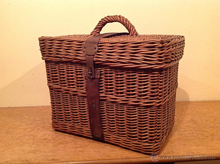 Vintage: Antigua cesta mimbre original Picnic - Foto 3