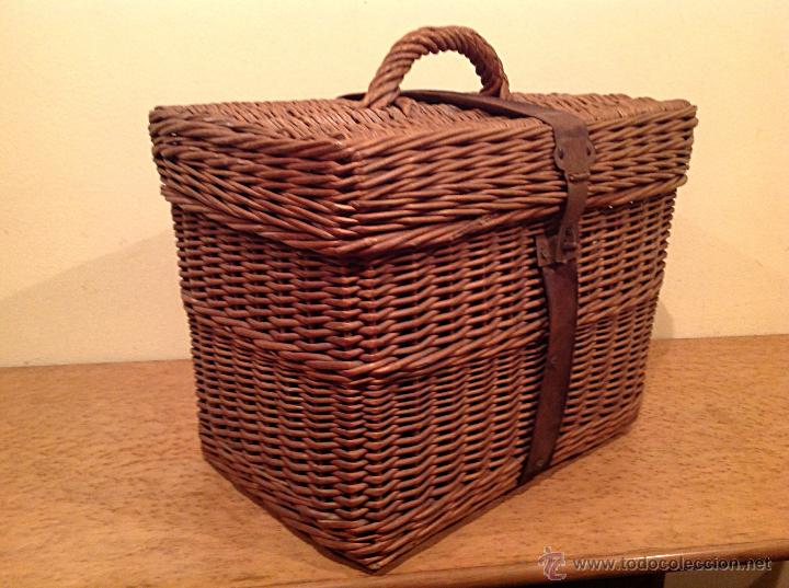 Vintage: Antigua cesta mimbre original Picnic - Foto 4