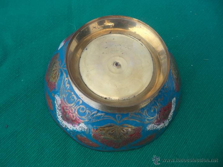 Vintage: cuenco de metal repujado - Foto 2