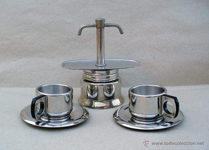 Cafetera italiana de acero inoxidable con dos t - Vendido en Venta Directa  - 49573172