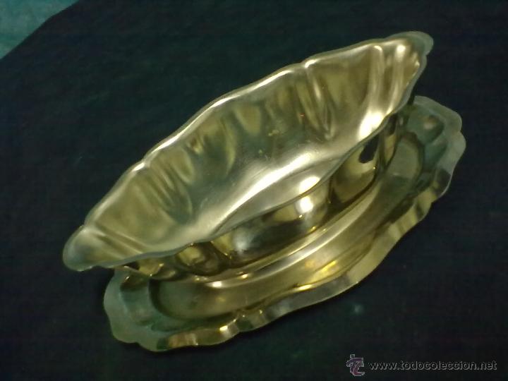 Vintage: SALSERA CON PLATO ACERO INOXIDABLE - Foto 4