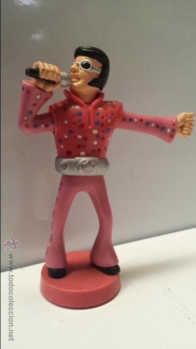 Vintage: FIGURA ELVIS PRESLEY CON BASE Y MOVIMIENTO - Foto 1