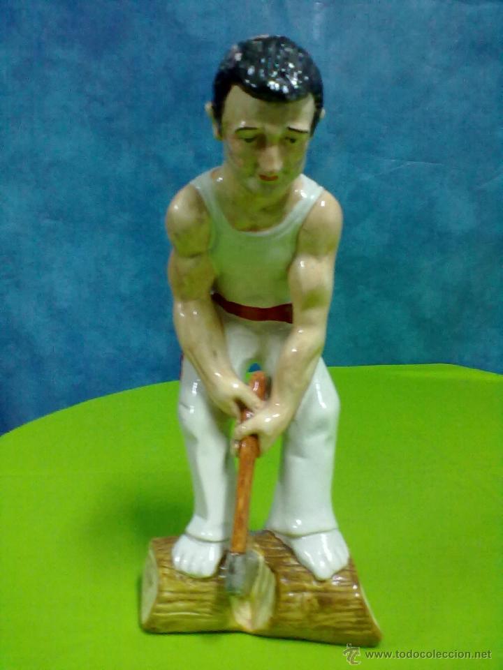 Vintage: AIZKOLARI FIGURA LE&Ntilde;ADOR PARA RETOCAR.