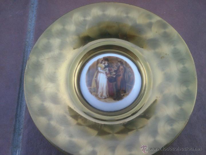 Vintage: PLATO DE BRONCE PARA COLGAR - Foto 1