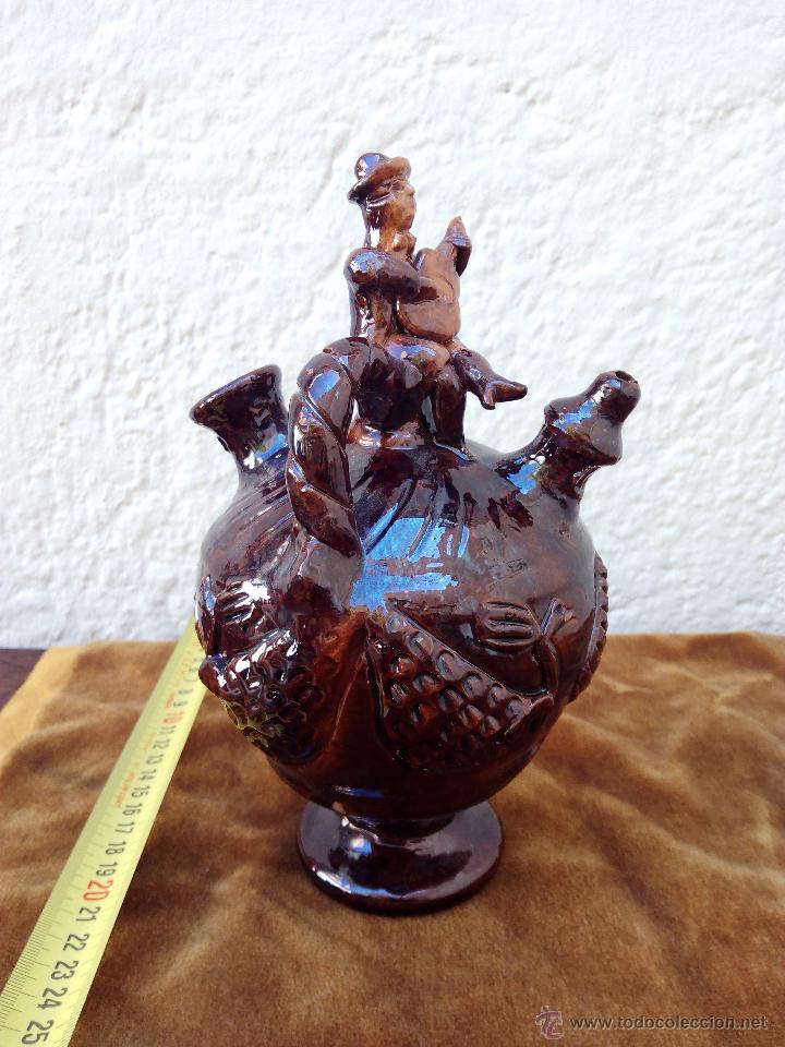 Vintage: Cantaro de barro vidriado antiguo - Foto 2