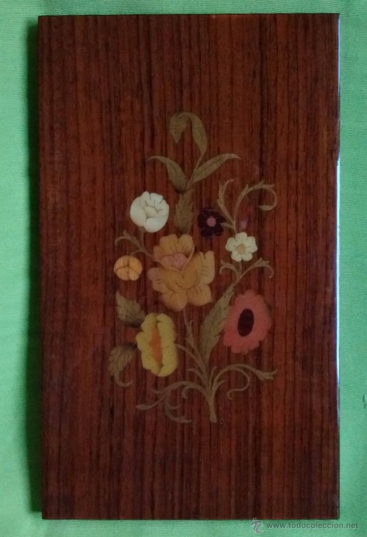 Vintage: CUADRO DE MADERA, MARQUETERIA. - Foto 1