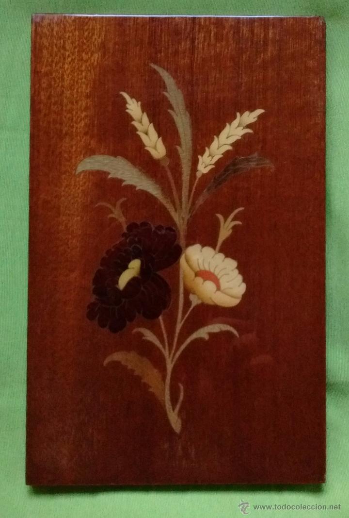 Vintage: CUADRO DE MADERA, MARQUETERIA. - Foto 1
