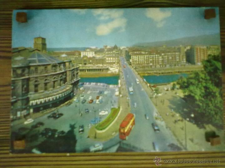 Vintage: CUADROS DOS POSTALES BILBAO A&Ntilde;OS 70 - Foto 3