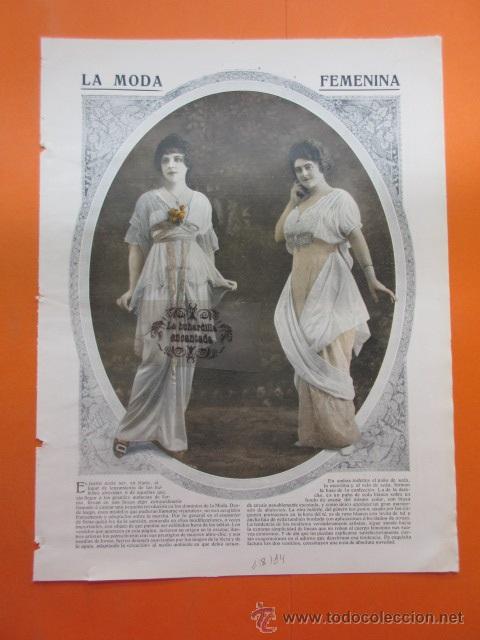 Vintage: ARTICULO 1914 - LA MODA FEMENINA - 1 PAG.