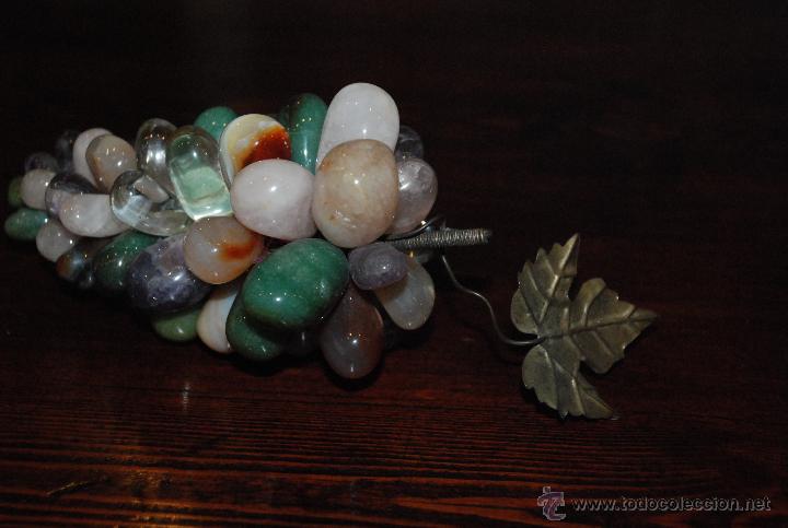 Vintage: RACIMO DE PIEDRAS NATURALES COMO JADE - Foto 1