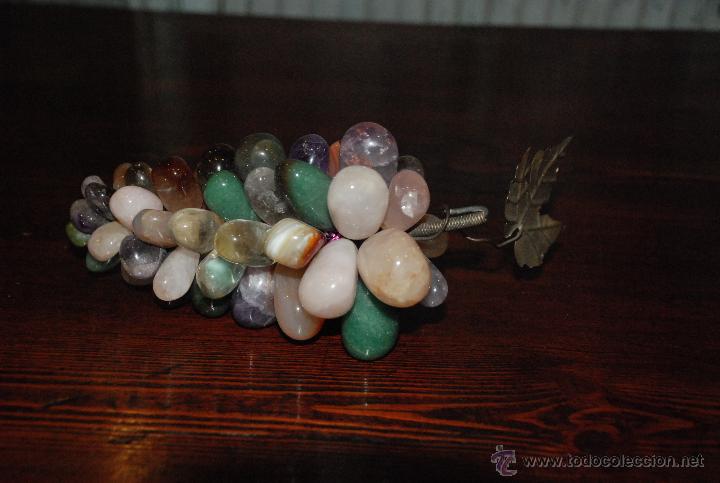 Vintage: RACIMO DE PIEDRAS NATURALES COMO JADE - Foto 2