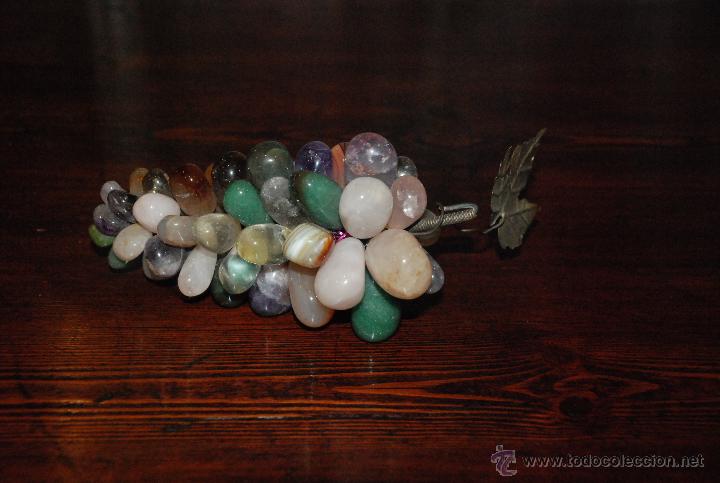 Vintage: RACIMO DE PIEDRAS NATURALES COMO JADE - Foto 3