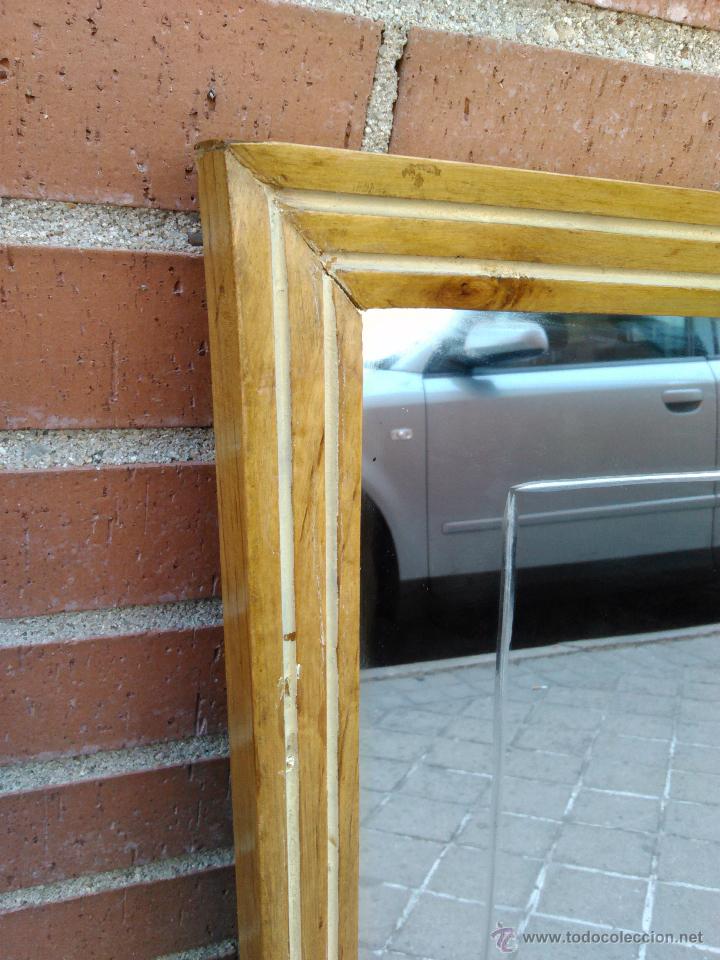 Vintage: ESPEJO MADERA TRAPEZOIDAL VINTAGE - Foto 2