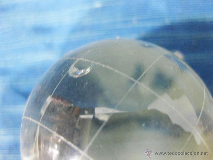 Vintage: BOLA DEL MUNDO DE CRISTAL CON LA BASE DE PLASTICO - Foto 4