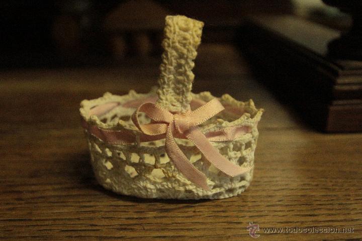 Vintage: MINIATURA CESTA ARTESANAL - Foto 1