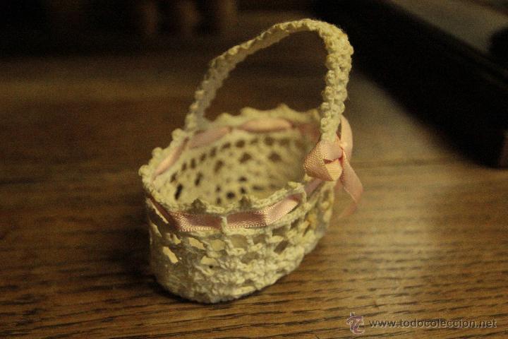Vintage: MINIATURA CESTA ARTESANAL - Foto 4