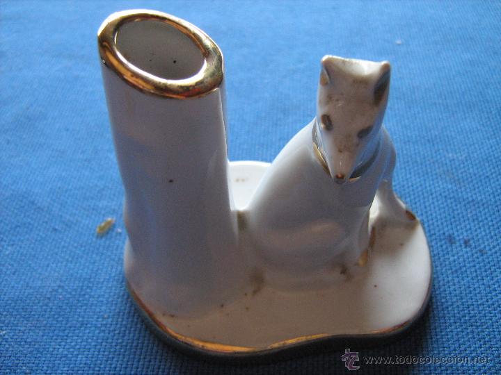 Vintage: ANTIGUO PALILLERO CON IMAGEN DE PERRO - A&Ntilde;OS 50