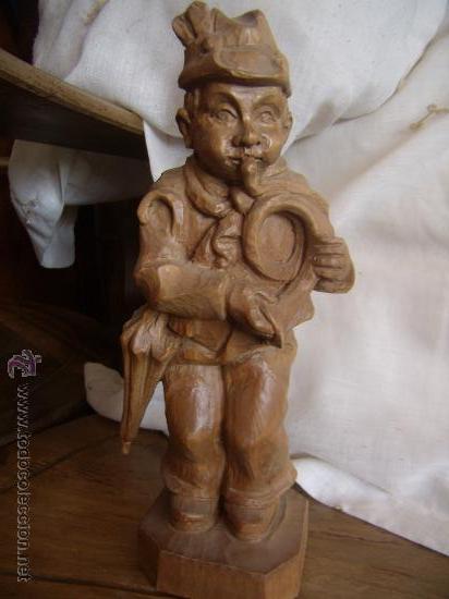 Vintage: musico TALLA DE MADERA