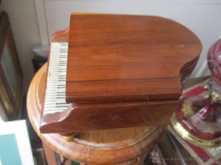 Vintage: CAJA DE MADERA JOYERO CON FORMA DE PIANO - Foto 5