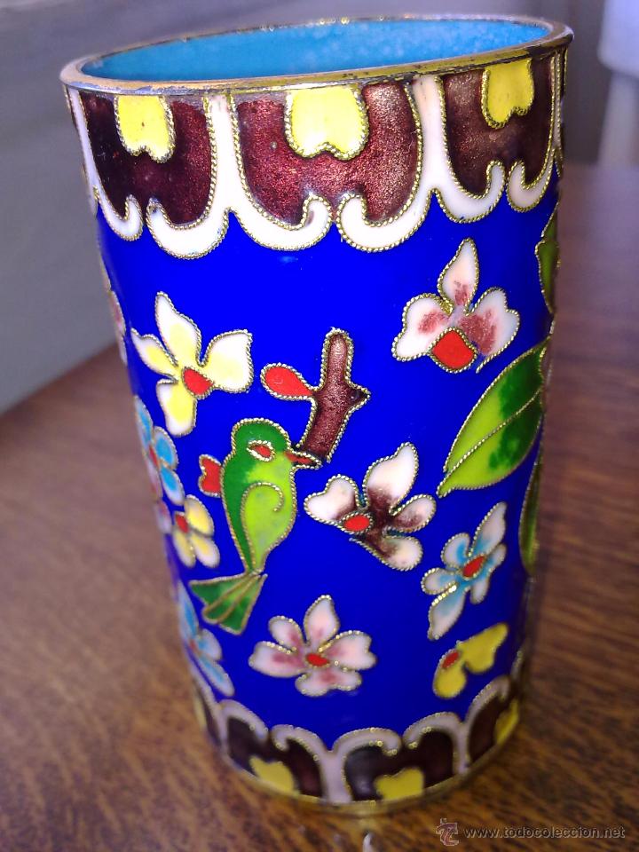 Vintage: ESMALTE TIPO CLOISONNE , LOTE DE CUATRO. - Foto 2