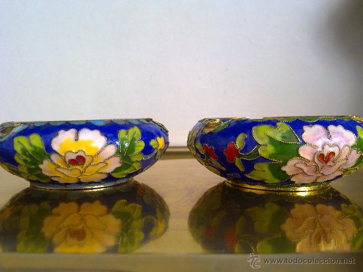 Vintage: ESMALTE TIPO CLOISONNE , LOTE DE CUATRO. - Foto 3