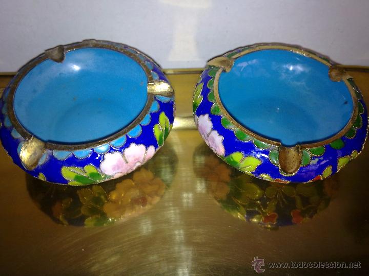 Vintage: ESMALTE TIPO CLOISONNE , LOTE DE CUATRO. - Foto 4