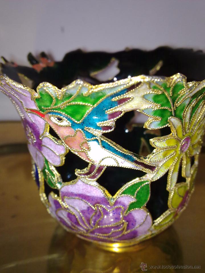 Vintage: ESMALTE TIPO CLOISONNE , LOTE DE CUATRO. - Foto 6