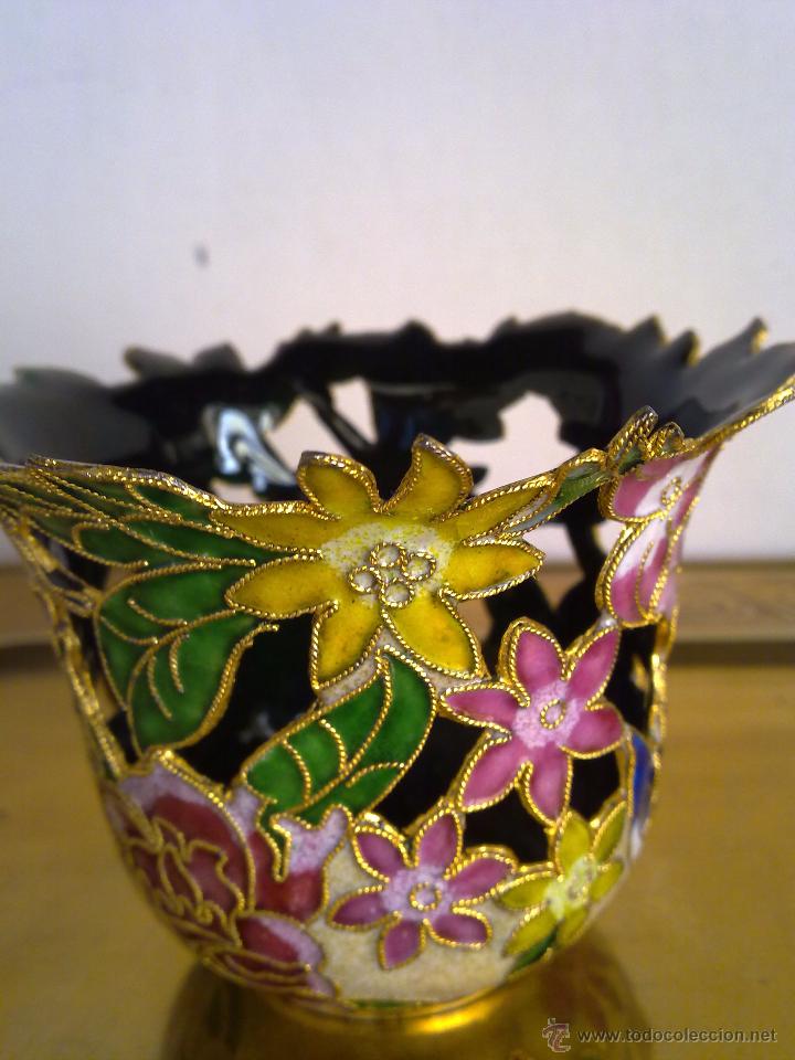 Vintage: ESMALTE TIPO CLOISONNE , LOTE DE CUATRO. - Foto 7