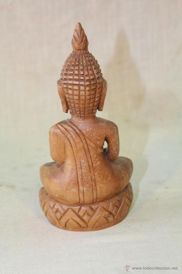 Vintage: BUDA EN MADERA TALLADA - Foto 2