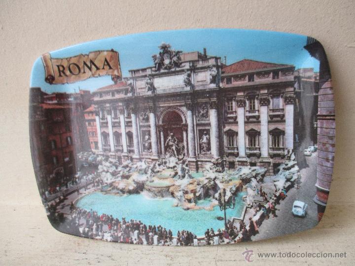 Vintage: BANDEJA CENICERO VINTAGE FONTANA DI TREVI ROMA A&Ntilde;OS 60