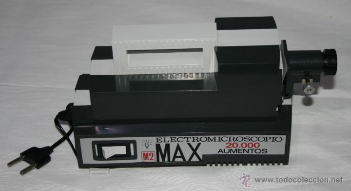 Vintage: ELECTROMICROSCOPIO MAX M2 20000 AUMENTOS, FUNCIONA, MICROSCOPIO - Foto 1