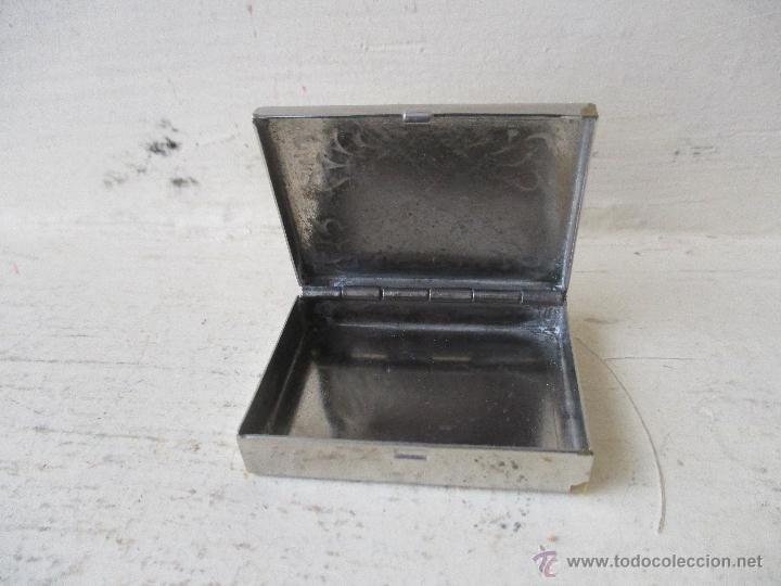 Vintage: CAJA PASTILLERO DE ALPACA PLATEADA - Foto 2