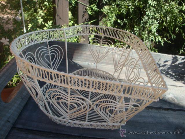 Vintage: cesta de metal - Foto 4