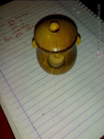 Vintage: ANTIGUO PALILLERO LECHERA DE MADERA A&Ntilde;OS 60 A ESTRENAR*